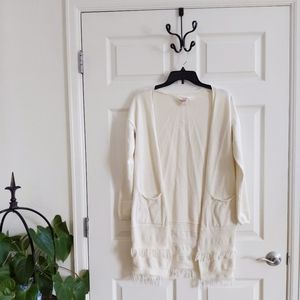 Cream sweater/cardigan